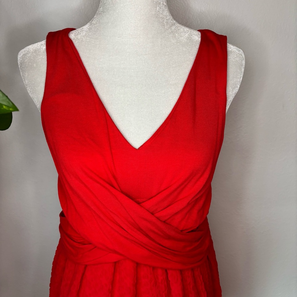 NWT Anthropologie Amadi Mia Red Dress Size L - Picture 7 of 13